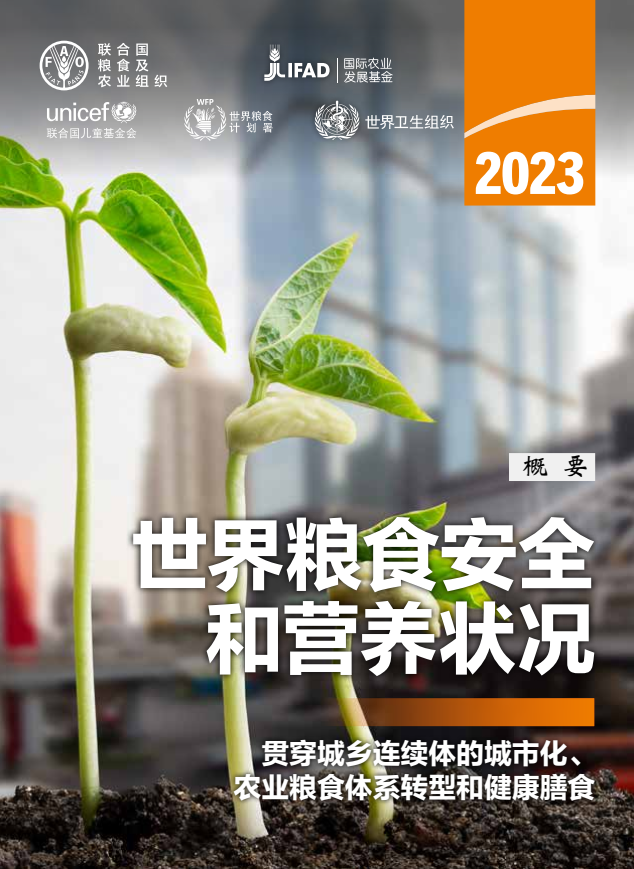 聯合國發布《2023年世界糧食安全和營養狀況》報告：2019年以來，全球新增1.22億饑餓人口
