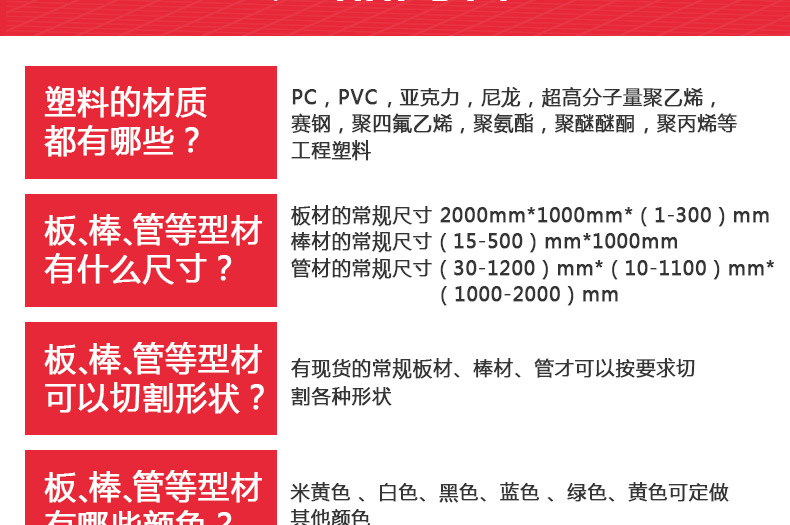 廠家直銷各種pc板pc加工件